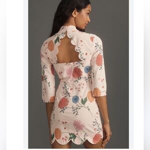 Anthropologie Floral Pink Dress